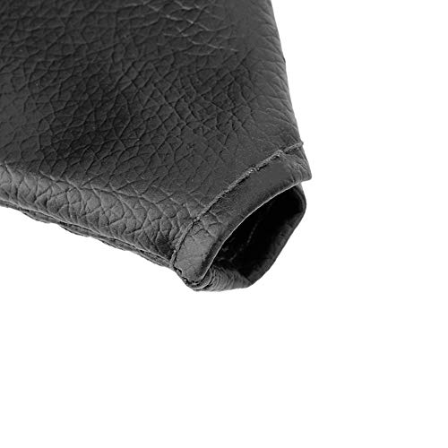 Qiilu Universal Shifter Boot Car Gear Shift Boot Cover PU Leather Gear Shift Knob Gaiter Boot Dustproof Cover Replacement for Corolla