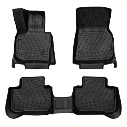 YQ Floor Mats for 2018-2024 BMW X3 G01 30i M40i X3M F97, BMW X3 Accessories Custom Fit 3D TPE Waterproof Anti-Slip Odorless Heavy Duty All Weather Full Set Car Mats Front&Rear 2 Row Floor Liners - size: For BMW X3 2018-2024