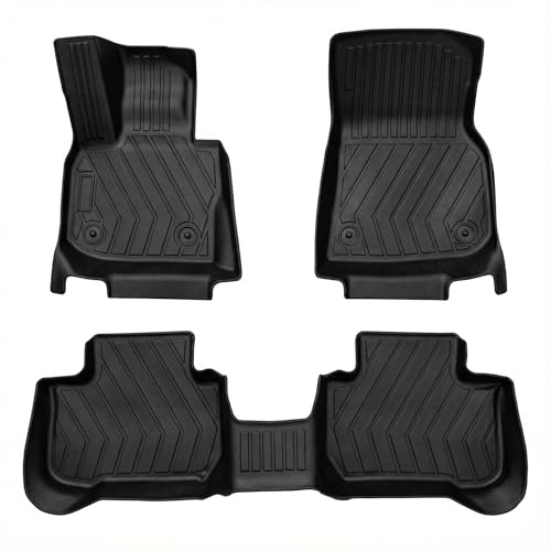 YQ Floor Mats for 2018-2024 BMW X3 G01 30i M40i X3M F97, BMW X3 Accessories Custom Fit 3D TPE Waterproof Anti-Slip Odorless Heavy Duty All Weather Full Set Car Mats Front&Rear 2 Row Floor Liners - size: For BMW X3 2018-2024