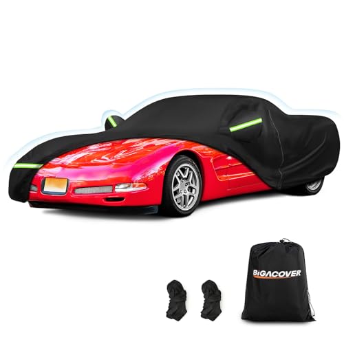 Waterproof Car Cover Replace for Chevy Corvette C5 1996-2004, 420D Outdoor Car Covers Windproof Heavy Duty Full Exterior Covers Waterproof All Weather for C5 1996-2004 Chevy Corvette - color: Black, size: C5 1996-2004