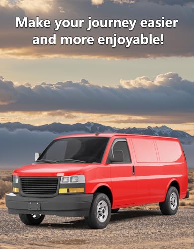 in-Channel Window Rain Guards Fit for 1996-2026 Chevy Express Van & GMC Savana 2500 3500, Extra Durable Window Visors Window Deflectors Vent Shades Car Accessories - size: For Chevy Express Van/GMC Savana 1996-2026