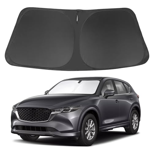 Windshield Sun Shade Custom Fit for 2017-2024 2025 2026 Mazda CX5 CX-5 Accessories Front Window Sunshade Shield Blocker Keeps Car Cool - size: Fit Mazda CX5 2017-2026