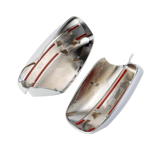 Crosselec Carbon Fiber Side Door Mirror Cover Molding Trim for Dodge Charger 2011-2021 (Chrome-Replacement) - color: Chrome-Replacement