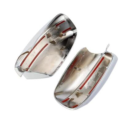 Crosselec Carbon Fiber Side Door Mirror Cover Molding Trim for Dodge Charger 2011-2021 (Chrome-Replacement) - color: Chrome-Replacement