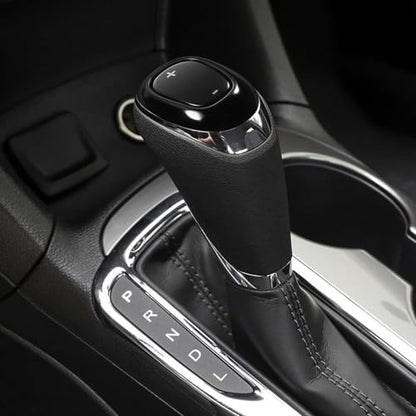 TOMALL Stainless Steel Car Gear Shift Knob Cover Compatible with Chevy Equinox 2018-2020 Malibu XL 2016-2020 Cruze 2017-2019 Shifter Panel Trim Gear Lever Cover for Car Accessories (Black Titanium) - color: Black Titanium