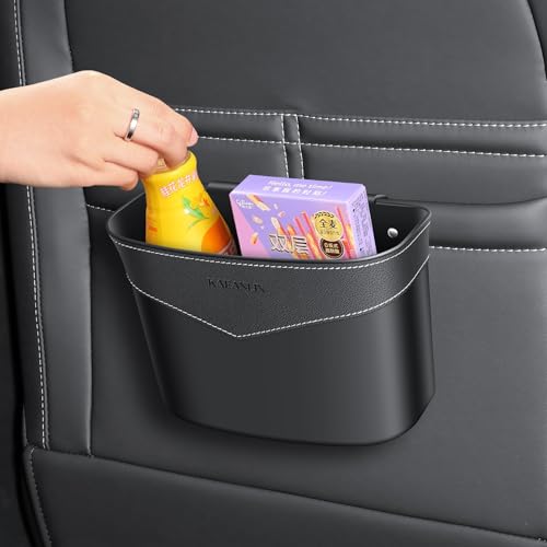 Car Trash Can Mini Trash Bin Garbage Organizer with Plastic Trash Bag Automotive Small Garbage Bin for Home Office Auto Vehicle Car Door Front Back Seat Storage Accessories (clip on trash can) - color: clip on trash can