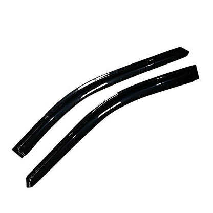 FREEMOTOR802 Tape-on Window Deflectors Fits 1996-2007 Chrysler Town & Country & Dodge Caravan, Rain Guards Side Window Visors Wind Deflectors Vent Visors Slim Style Smoke Tinted Acrylic 2 Pieces