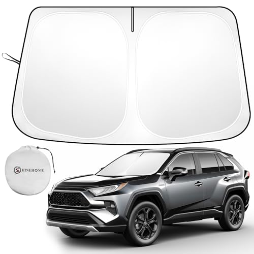 for Toyotа RAV4 2019-2023 2024 2025 2026 Windshield Sun Shade Custom Fit RAV-4 SUV TRD Off-Road, LE XLE Premium Limited Foldable RAV4 Sunshade, UV Block & Protector Rav4 Accessories - size: For 2019-2026 Toyota Rav4