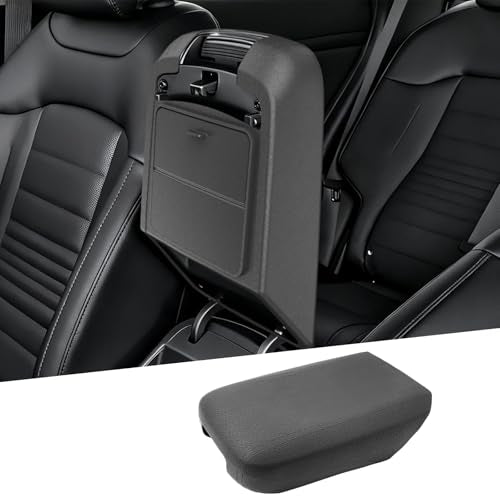 2025-2026 Sportage Center Console Cover&Hidden Storage (2-in-1 Dual Function)(LX/EX/X-Line/SX/SX Prestige/X-Pro/X-Pro Prestige), Durable&Waterproof Silicone Cover 2025 Sportage Accessories - color: Black - C