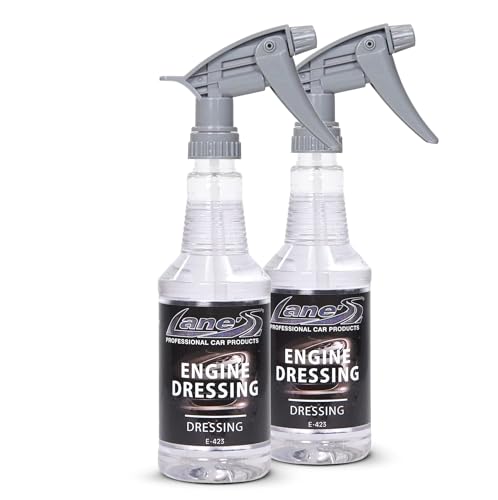 LANE'S Engine Dressing | Professional Engine Bay Cleaner and Protector Shine | Prevents Rubber Hoses Fading and Cracking | Easy to Use, Dust Resistant Degreaser & Detail Spray | 16 oz, 2 Pack - size: 16 Fl Oz (Pack of 2)