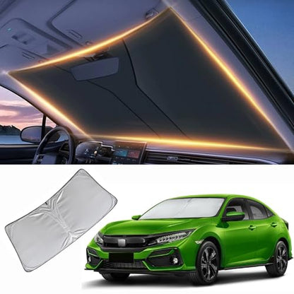 Windshield Sun Shade for Honda Civic Front Window Shades Cover for 2007-2024 2025 2026 Civic Windshield Sun Visor Protector Car Accessories - size: for Honda civic 2007-2026