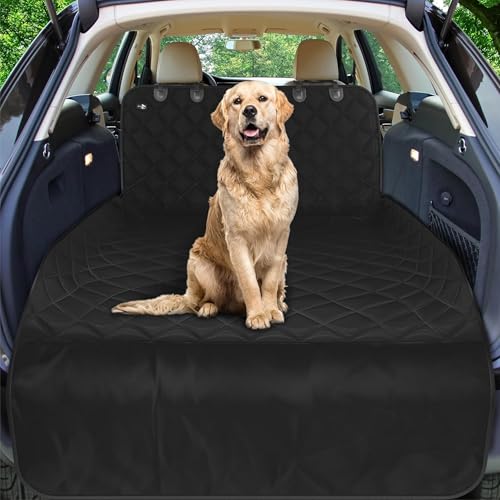 Active Pets Cargo Liner for Dogs, Durable Non Slip Vehicle Seat Cover, Protects Against Dirt & Fur, Pet Cargo Liner for SUV & Trucks, Large Size Trunk Cover for Dogs Universal Fit - Black - color: Black