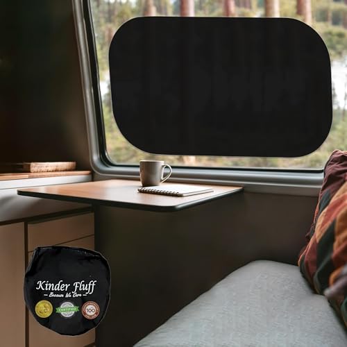 Car Window Shades - Certified 99.79% UVA & 99.95% UVB Sun Protection. Award Winning car Sun Shade for Side Windows. 4 Pack Semi Transparent 25" x 16" - Car Accessories Interior by Kinder Fluff - color: 4x Semi-Transparent (Darker Shades), size: 25x16in (6