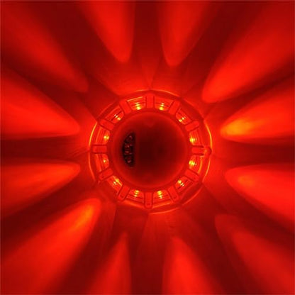 Shakven 12 Led Flasher Lamp Car Roadside Flares Emergencys Accessories Auto Lamp | Magnetic Emergencys Flashlight Car Warning Light Led Flasher Lamp,Led Flasher Lamp For Vechiles,Car Warning Light - color: orange red light
