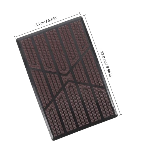 UKCOCO Car Floor Mat with Anti-Slip Pedal Pad, Full Coverage Plastic Automotive Floor Liner Rug for Cars and Suvs, Rear Cargo Protection Mat for Vehicle Interior