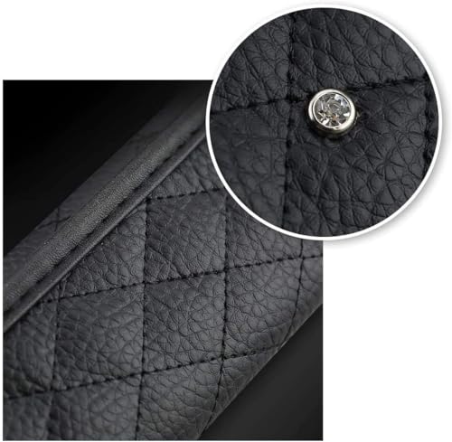 2Pack Bling Car Seatbelt Strap Covers & 1Pack Gear Shift Cover & 1Pack Handbrake Cover for Women Girls - Crystal Rhinestone Velvet Shoulder Pad Protector - Diamond Shine Safety Shoulder Pad - color: B-Diamond 4
