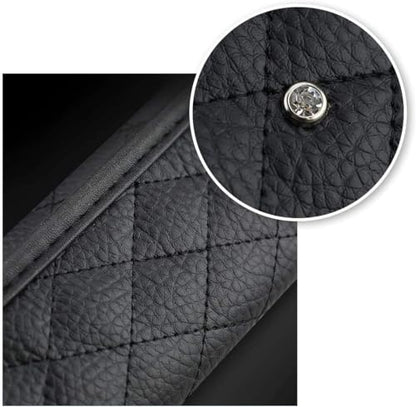 2Pack Bling Car Seatbelt Strap Covers & 1Pack Gear Shift Cover & 1Pack Handbrake Cover for Women Girls - Crystal Rhinestone Velvet Shoulder Pad Protector - Diamond Shine Safety Shoulder Pad - color: B-Diamond 4