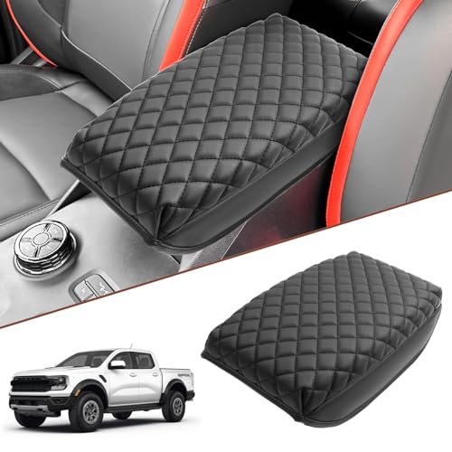 SKTU 2024 2025 2026 Ranger Center Console Cover for 2024 2025 2026 Ford Ranger (XL/XLT/Lariat/Raptor) Armrest Cover Ford Ranger 2024 2025 2026 Accessories 2024 2025 2026 Ranger Raptor Console Cushion - color: 2024 2025 2026 Ranger Type B