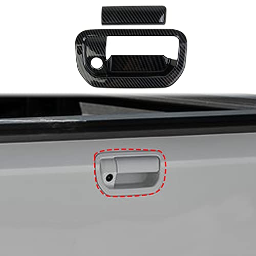 crosselec Carbon Fiber Trunk Rear Door Handle Trim Cover for 2017-2024 Honda Ridgeline