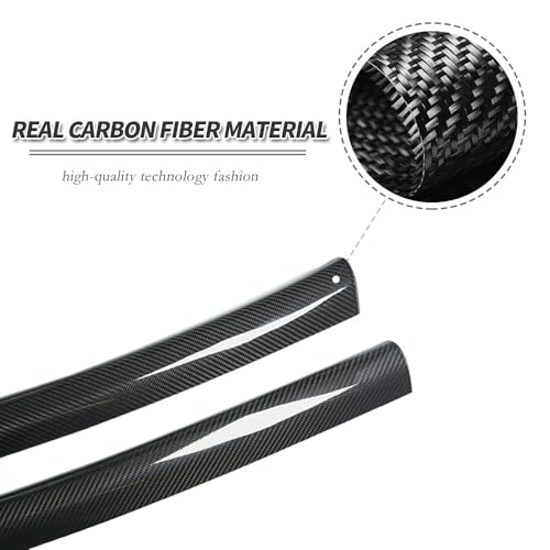 Dry Real Carbon Fiber for 2019-2022 Toyota Supra Car Door Interior Trim Accessories Built-in Door Sill Trim Covers (Black Carbon)