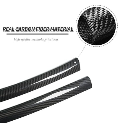 Dry Real Carbon Fiber for 2019-2022 Toyota Supra Car Door Interior Trim Accessories Built-in Door Sill Trim Covers (Black Carbon)