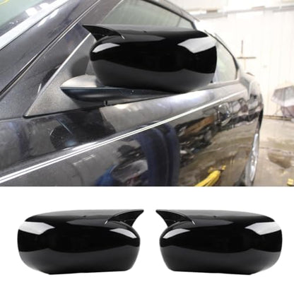 XITER 2pcs Rear View Side Mirror Cover Side Mirror Cap for Dodge Charger 2006 2007 2008 2009 2010,Glossy Black - color: Glossy Black