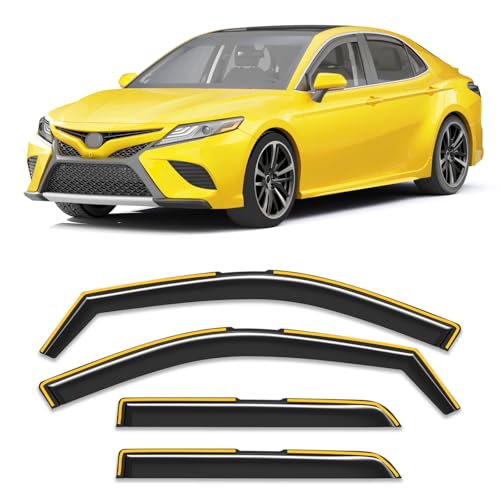 in-Channel Window Rain Guard for Fit for Toyota Camry 2018-2024 Rain Guards Side Window Visors Low Profile Vent Visor Window Deflectors Vent Shades Car Accessories - size: 2018-2024 Toyota Camry