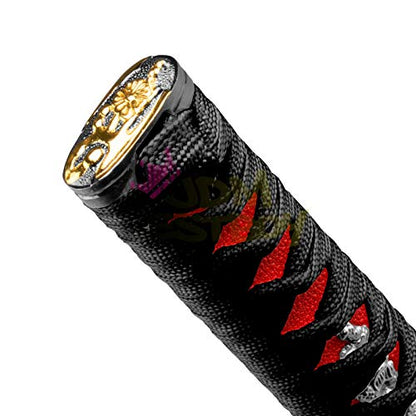JDMBESTBOY Samurai Sword Black Red Shift Knob Shifter Alloy Katana Adapters Universal 20cm - color: Black Red, size: 20cm