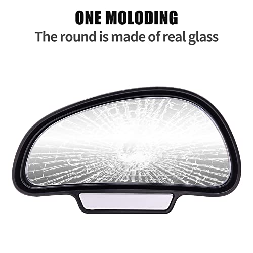 Car Blind Spot Mirror,Wide Angle Rearview Mirror,Adjustable Car Auxiliary Side Mirror Universal for Cars Truck,Left