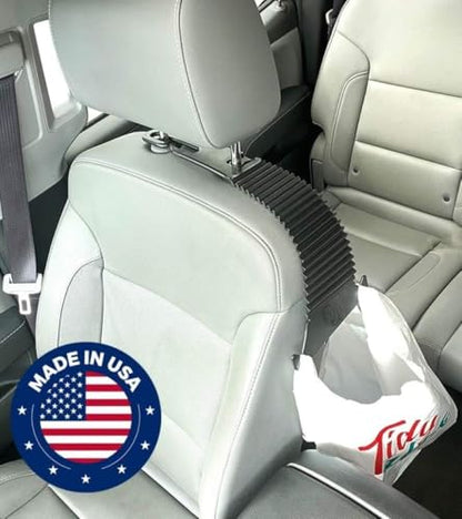 Auto The Only Side of The Seat Headrest Bag Holder that Doesn't Compromise Rear Passenger Leg Room and is Easy to Reach for Driver and Front and Rear Passengers