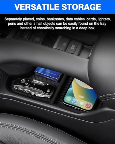Autorder Lower Console Organizer Tray for 2023-2025 2026 Honda HRV Accessories - Center Console Bottom Storage Insert Tray - ABS Black - size: 2023+ HR-V Bottom Organizer