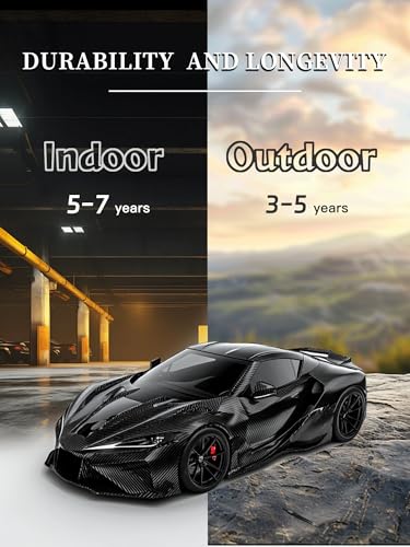 3ft x 5ft 3D Carbon Fiber Car Vinyl Wrap Roll, Durable Easy Application Automotive Wrapping Film for Car Body Protection (Carbon Fiber Black) - color: Carbon Fiber Black, size: 3ft x 5ft