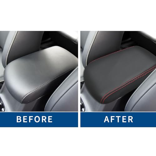 Compatible with Center Console Armrest Cover for Toyota RAV4 2013 2014 2015 2016 2017 2018 Leather Arm Rest Storage Box Lids Cushion Protector Pad - size: RAV4 2013-2018