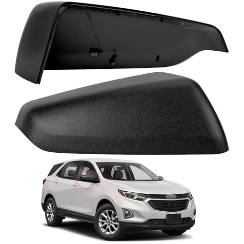 Passenger Side Mirror Cover Replacement for Chevrolet Equinox 2018 2019 2020 2021 2022 2023, for GMC Terrain 2018-2023 - Right Side Mirror Covers, Rear View Mirrors Cap Accessories Textured - color: Textured, size: Passenger Side (Right)
