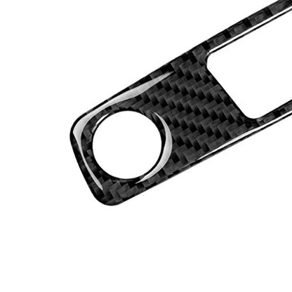 NVCNX Real Carbon Fiber Compatible with Audi B9 A4 S4 2017-2025 / A5 S5 RS5 2018-2025 2019 2020 2021 2022 2023 2024 Car Center Console Volume Control Panel Cover Sticker Interior Trim Accessories 1PC - color: Console Volume Control Panel