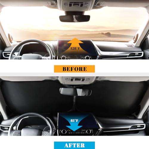 Car Windshield Sun Shade for Honda 2012-2015 Civic Accessories (OEM Design) Reflective Foldable Heat Insulation Sunshade for Ultimate Protection - size: for Honda 2012-2015 Civic
