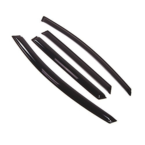 Outside Mount Window Vent Visors Rain Guards Compatible with Mazda CX-9 2007-2015 | Side Window Wind Deflectors Rain Shields | Black Tinted, 4 Pcs Set, BGWV-311 - color: Black Tinted, size: For Mazda CX-9 2007-2015