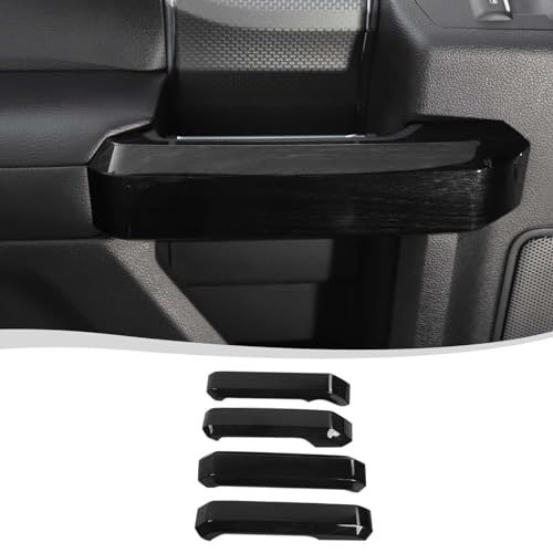 Voodonala for F-150 2015-2020Inner Door Handle Covers Trim for Ford F150 2015-2020 Compatible with Ford F150 F250 F350(Black Wood,4Pcs/Set) - color: Black Wood, size: 4 Pieces