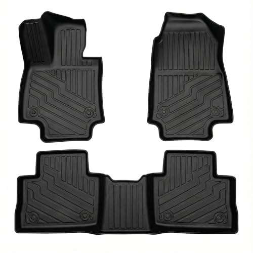 RAV4 Floor Mats Compatible with 2025 2024 2023 2022 2021 2020 2019 Toyota RAV-4，All Weather Protection Waterproof Durable Anti-Slip Odorless Custom-fit TPE Floor Liner Front and Rear Row Set - color: 3）For Toyota RAV4（2019-2025）Floor mat