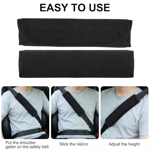 2pcs car seat Belt Cushion, Comfortable seat Belt Protection pad, can Prevent Friction and Irritation, Suitable for Neck, Shoulder, Collarbone and Chest seat Belt Cushion, to Prevent Injury.