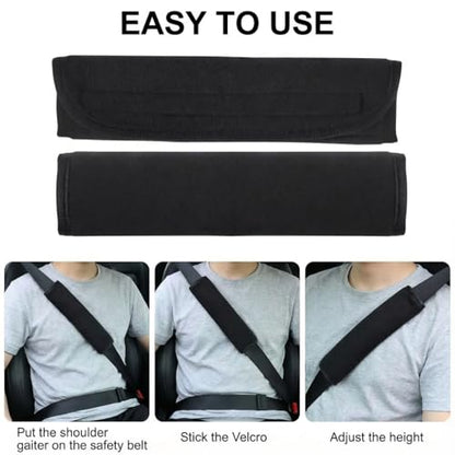 2pcs car seat Belt Cushion, Comfortable seat Belt Protection pad, can Prevent Friction and Irritation, Suitable for Neck, Shoulder, Collarbone and Chest seat Belt Cushion, to Prevent Injury.