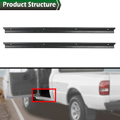 GRAND ORANGE Door Sill Scuff Plate Protector Pair Compatible with Ford Ranger Extended Cab & Regular Cab 1992-2011 Left and Right Black F57Z1013208A - size: Fit Ford Ranger Extended & Regular Cab 1992-2011