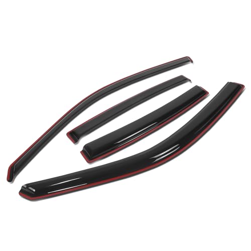 Auto Dynasty 4Pcs in-Channel Window Visor Compatible with 2011-2023 Dodge Charger, Deflector Rain Guard, Acrylic Black - size: 11-23 Dodge Charger
