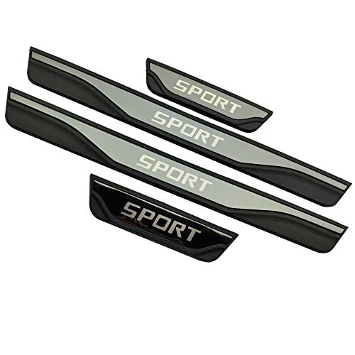 Auto Door Sill Cover Interior Accessories, for Honda Civic 2022 Stainless Steel with Plastic Protector, Kick Panels Scuff Guard Plate