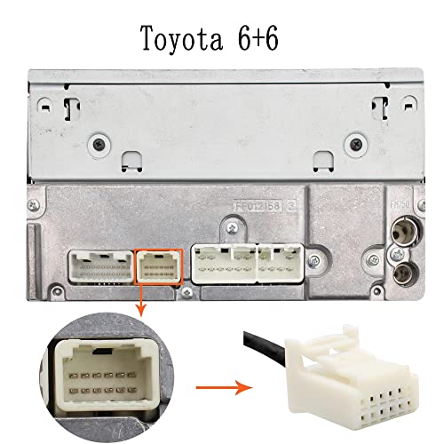Car Auido AUX Input, 3.5mm AUX Adapter CD Changer for Toyota Camry 2005-2011, Avensis 2003-2011, Corolla 2005-2011, Tacoma 2004-2008, RAV4 2004-2011 - style: AUX