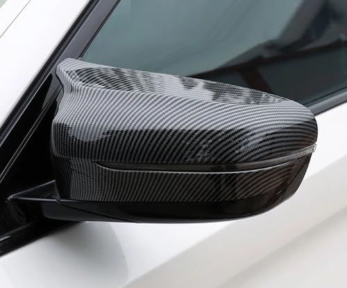 AJHLJ® Carbon Fiber Rearview Mirror Cover Side Mirror Caps for BMW 3 4 5 7 8 Series G20 G21 G22 G23 G26 G30 G31 G11 G12 G14 G15 G16 2017-2021 (Carbon Fiber) - color: Carbon Fiber