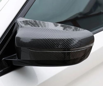 AJHLJ® Carbon Fiber Rearview Mirror Cover Side Mirror Caps for BMW 3 4 5 7 8 Series G20 G21 G22 G23 G26 G30 G31 G11 G12 G14 G15 G16 2017-2021 (Carbon Fiber) - color: Carbon Fiber