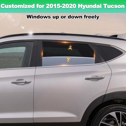 Car Window Shades for 2015-2020 Tucson - Rear Side Window Sun Shade for Baby, Breathable Mesh Car Privacy Window Covers, UV Protection and Heat Insulation for Road Trips, Napping, Camping - size: Tucson(2015-2020)R-2PCS