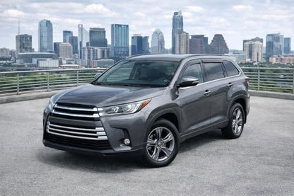 2014-2019 Tape-on Rain Guards for Toyota Highlander Side Window Deflector Visors Extra Thick Vent Shade 2015 2016 2017 2018 - size: For Toyota Highlander 2014-2019