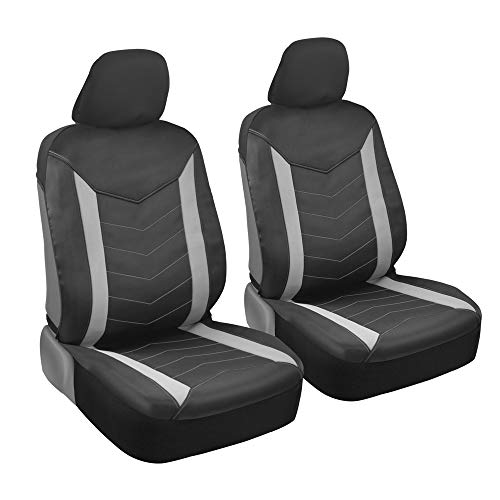 Motor Trend SpillGuard Car Seat Covers Full Set Waterproof – Neoprene Seat Protectors with Split Rear Bench, for Auto Truck Van and SUV